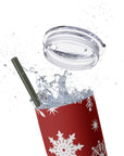 Snowflakes Xmas Skinny Tumbler, 20oz