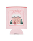 Bow Cottage Coozie Can Cooler - Pink