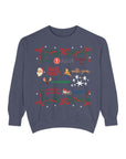 Rudolph Charm Vintage-Style Crew Christmas Xmas Sweatshirt