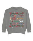 Rudolph Charm Vintage-Style Crew Christmas Xmas Sweatshirt