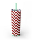 Red Striped  Xmas Tumbler, 20oz