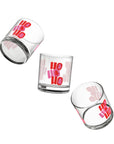 Stacked Ho Ho Ho Rocks Glass, 10oz