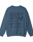 You Matter Front + Back Crewneck Sweatshirt