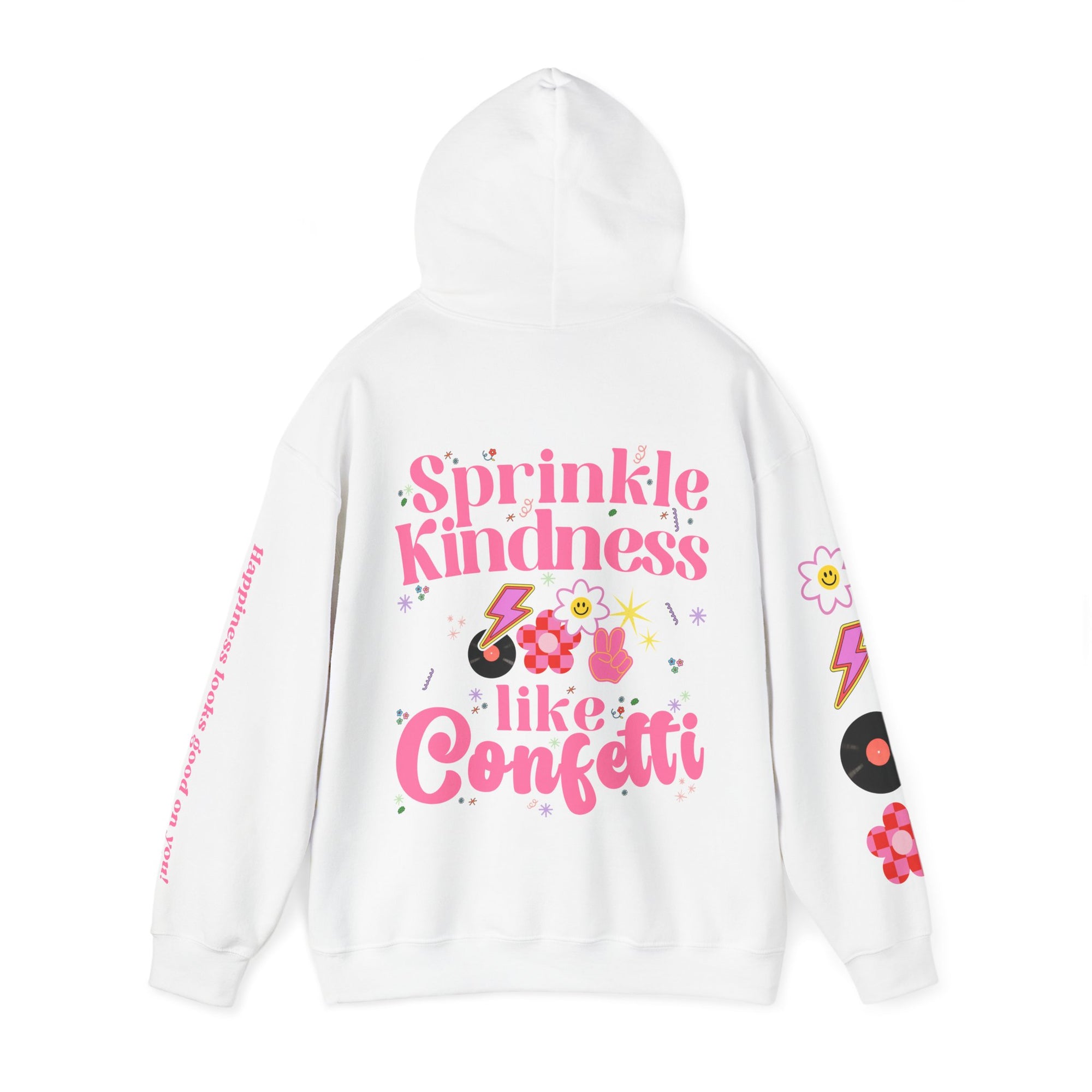 Choose Happy Retro Hoodie Sweatshirt: Sweet, Cozy, and Positive Energy