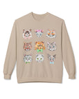 Kitty Cat Coquette, Soft-Style Fleece Crewneck Sweatshirt