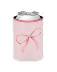 Bows Coozie Can Cooler - Apricot