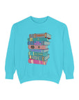 Custom Personalized Favorite Book Titles Bookish Garment Dyed Crew Sweatshirt