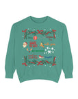 Rudolph Charm Vintage-Style Crew Christmas Xmas Sweatshirt