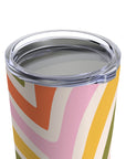 Retro Wave Stripe Travel Mug Tumbler 20oz