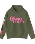 Choose Happy Retro Hoodie Sweatshirt: Sweet, Cozy, and Positive Energy