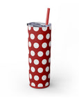 Xmas Polka dots Skinny Tumbler, 20oz