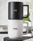 Matte Stackable Mug Set - Mr. & Mrs.