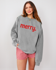 Merry Garment-Dyed Xmas Sweatshirt