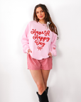 A Happy Day Coquette Bow Crewneck Sweatshirt