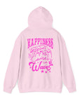 Pink Palm Happiness Hoodie Sweatshirt