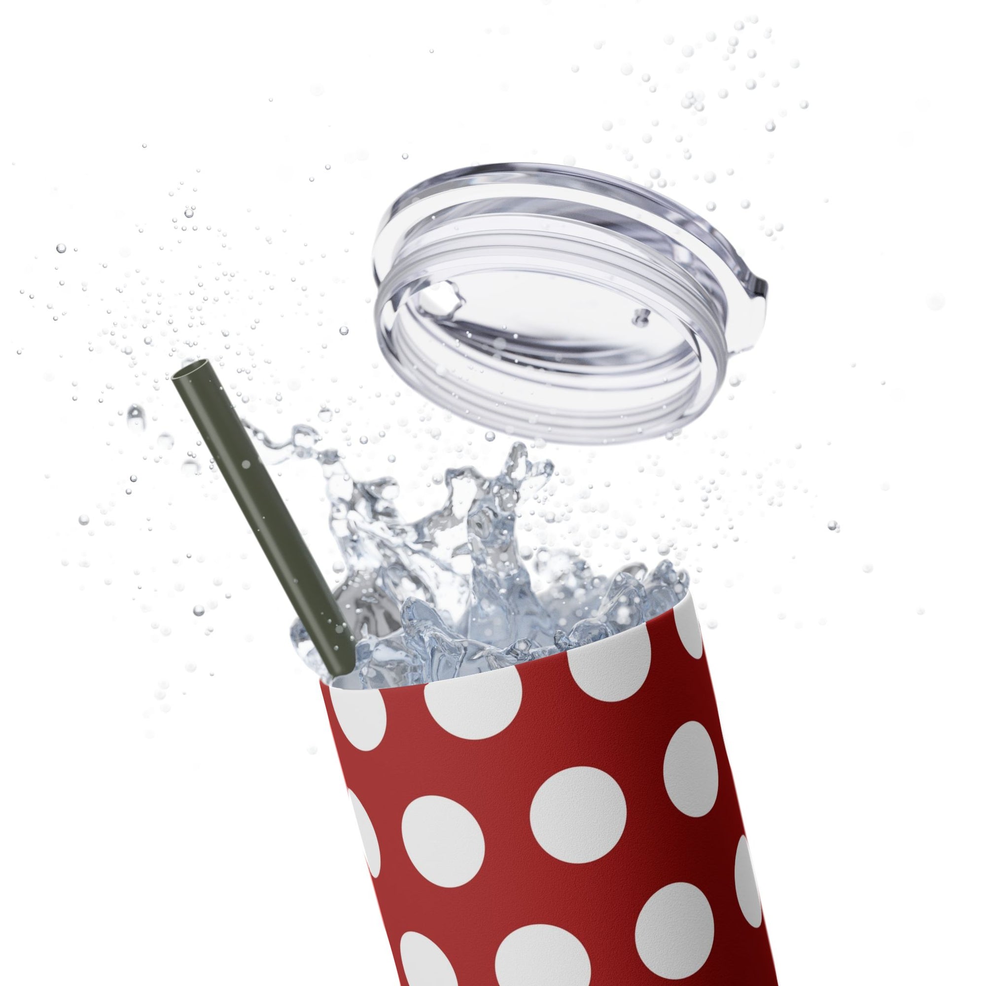 Xmas Polka dots Skinny Tumbler, 20oz