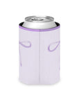 Bows Coozie Can Cooler - Lavender