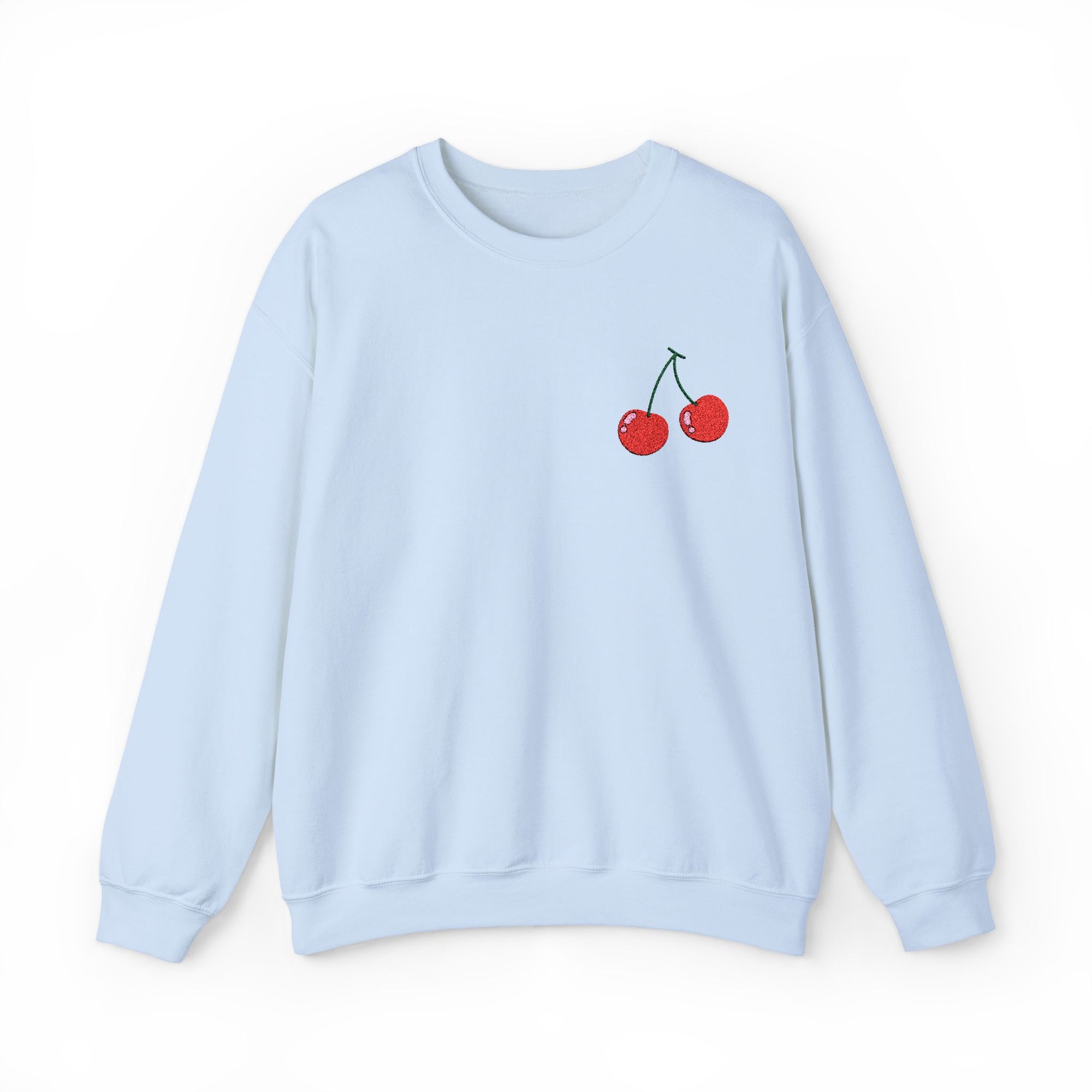Embroidered Cherries Sweatshirt