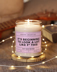 Funny Christmas Holiday Candle