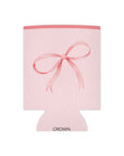 Bows Coozie Can Cooler - Apricot