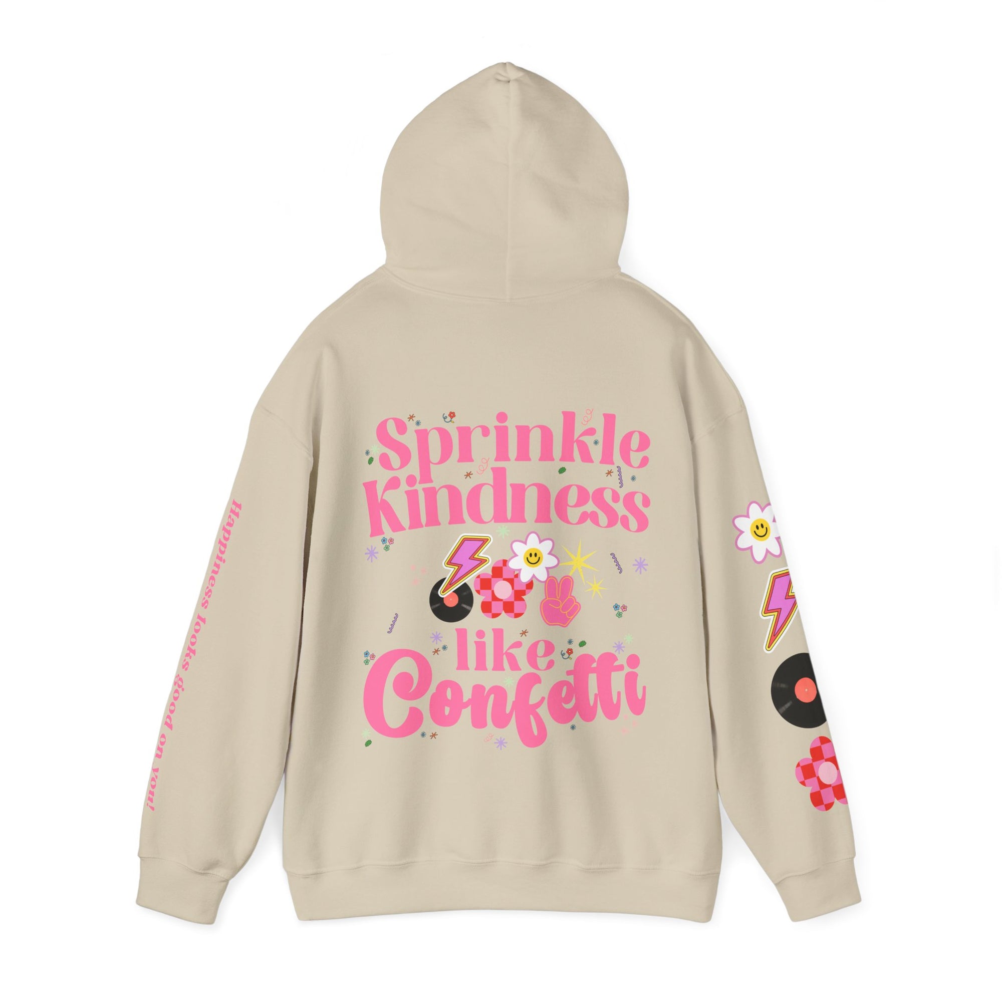 Choose Happy Retro Hoodie Sweatshirt: Sweet, Cozy, and Positive Energy