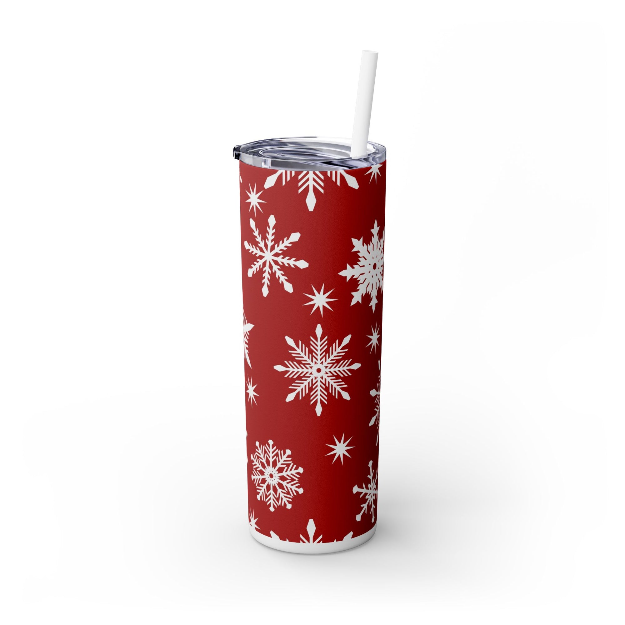 Snowflakes Xmas Skinny Tumbler, 20oz