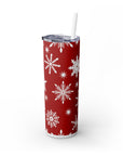 Snowflakes Xmas Skinny Tumbler, 20oz