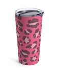 Pink Cheetah Travel Mug Tumbler 20oz