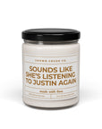 Justin, Music Lover's Natural Soy Wax, Candle, 9 oz