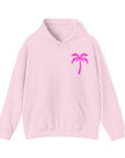 Pink Palm Happiness Hoodie Sweatshirt