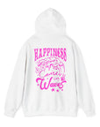 Pink Palm Happiness Hoodie Sweatshirt