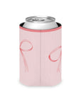 Bows Coozie Can Cooler - Apricot