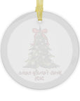 Personalized Glass Ornament