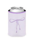 Bows Coozie Can Cooler - Lavender