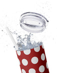 Xmas Polka dots Skinny Tumbler, 20oz