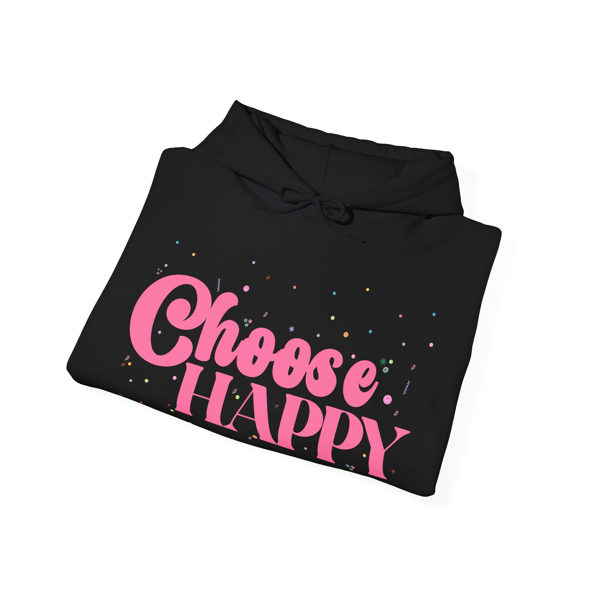 Choose Happy Retro Hoodie Sweatshirt: Sweet, Cozy, and Positive Energy