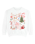 A Sweet Christmas Holiday Charm Collage Xmas Sweatshirt