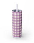 Lilac Gingham Tumbler, 20oz