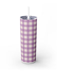 Lilac Gingham Tumbler, 20oz