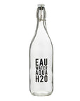 Swing Top Water Bottle - Eau Water Aqua