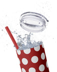 Xmas Polka dots Skinny Tumbler, 20oz