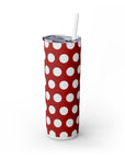 Xmas Polka dots Skinny Tumbler, 20oz