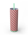 Red Striped  Xmas Tumbler, 20oz