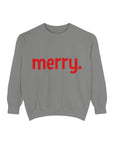 Merry Garment-Dyed Xmas Sweatshirt