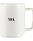 Matte Stackable Mug Set - Mr. & Mrs.