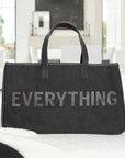 Black Canvas Tote - Everything