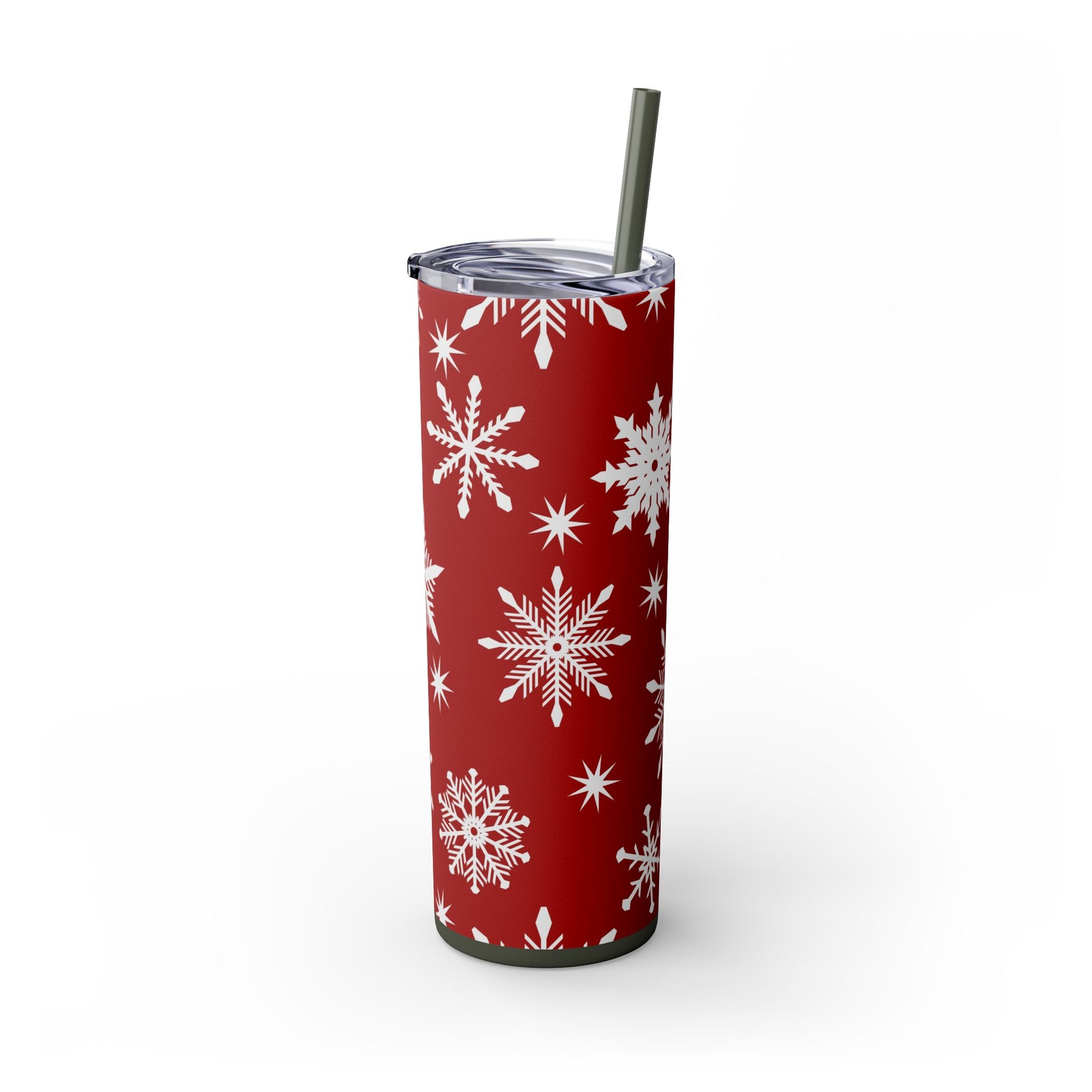 Snowflakes Xmas Skinny Tumbler, 20oz