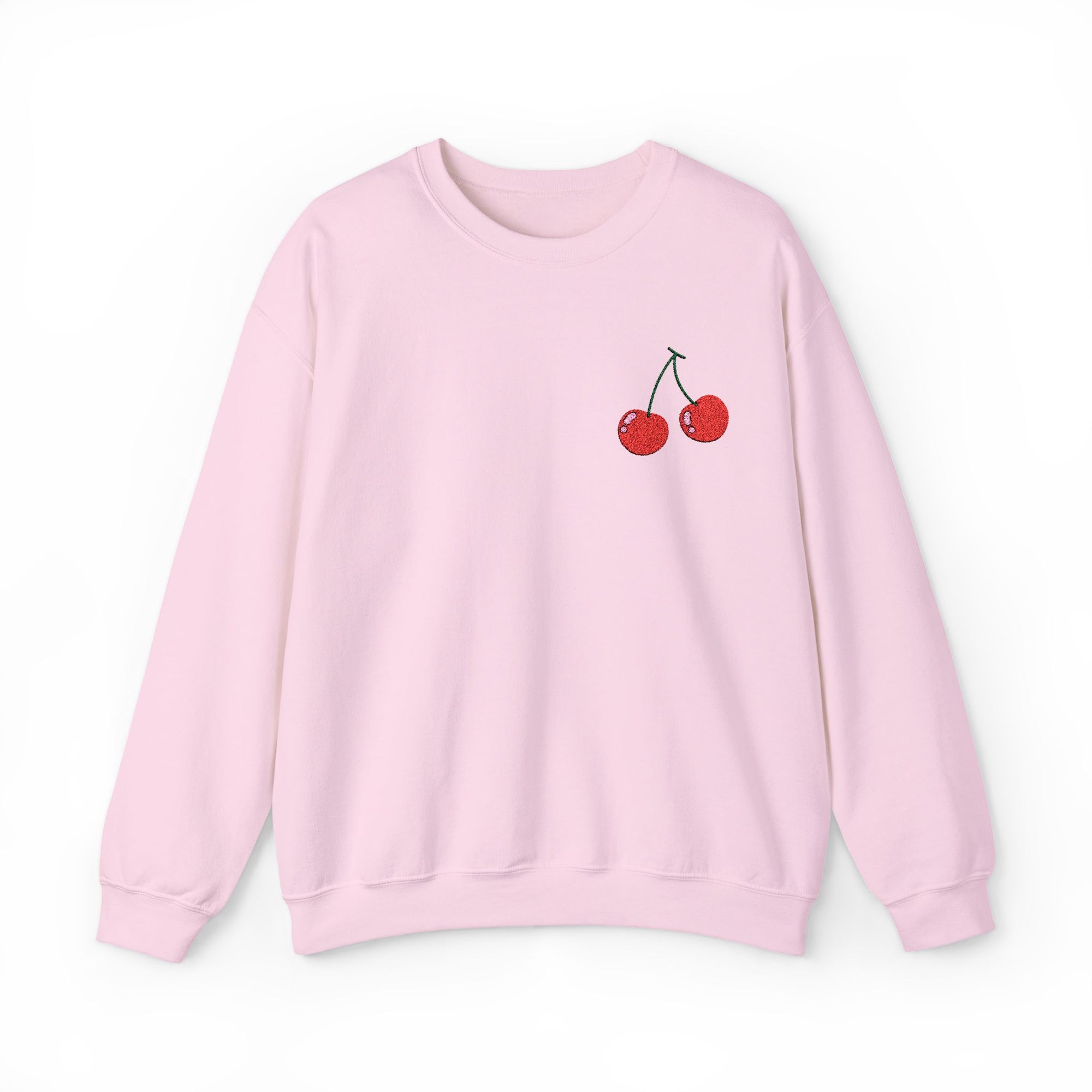 Embroidered Cherries Sweatshirt