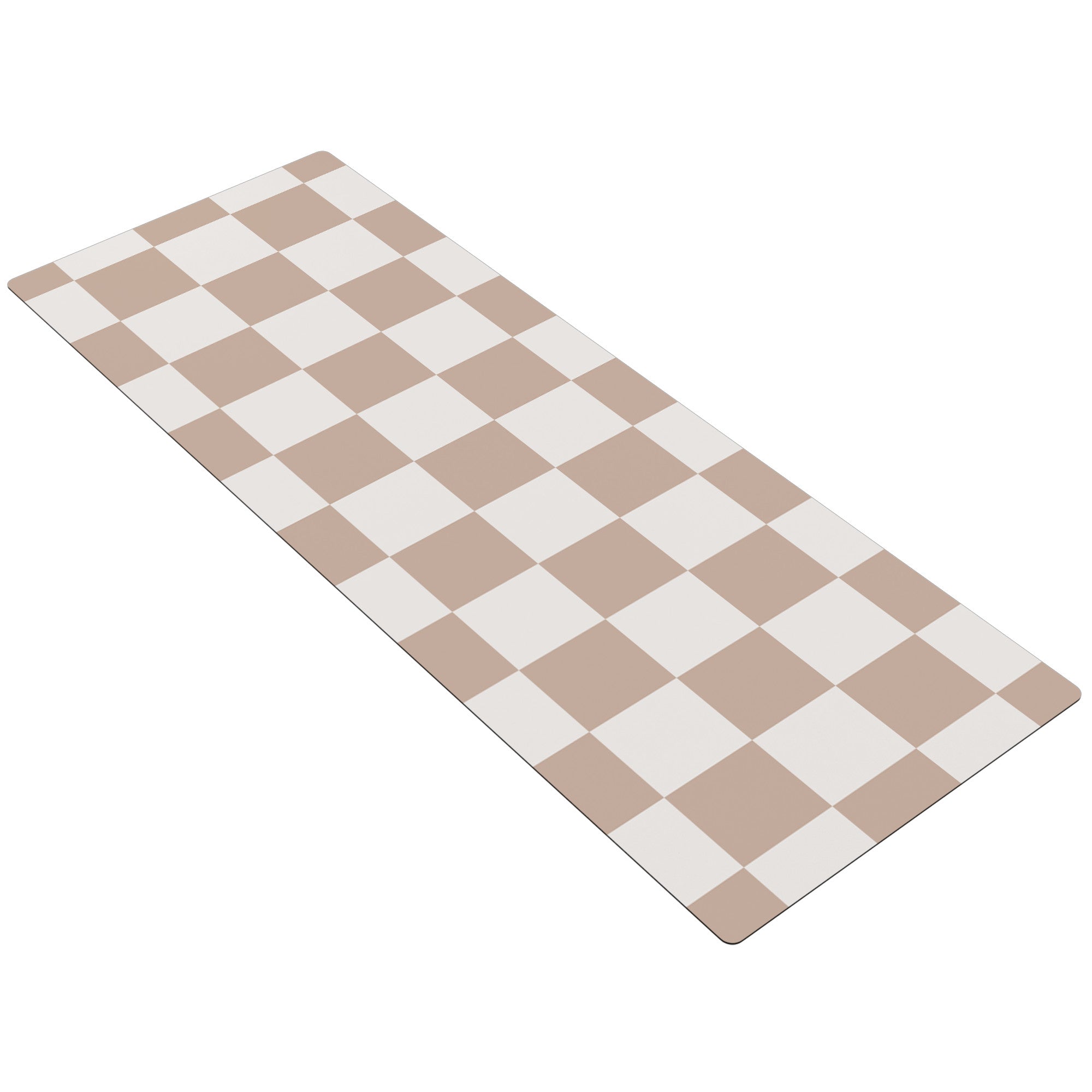 SOUL Printed Yoga Mat - Beige Check
