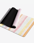 SOUL Printed Yoga Mat - Pastel Stripe